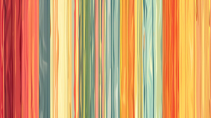 Obraz premium Abstract colorful striped pattern with shades of orange, yellow, red, green and blue.