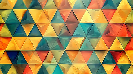Colorful geometric triangle pattern background.