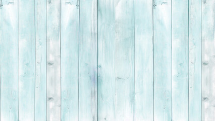 Light blue wooden planks background, ideal for rustic, coastal, or vintage-themed designs and visuals.