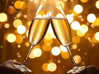 Cheers to Celebration: Two Champagne Flutes