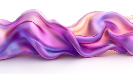 Fototapeta premium Elegant purple silk wave showcasing a smooth, flowing texture, perfect for backgrounds or fashion designs.