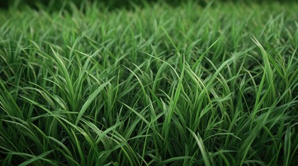 Fototapeta premium Lush green grass texture with varying lengths 