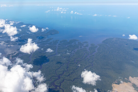 Aerial Photo of Ponce De Leon Bay, Everglades National Park, Florida, USA..