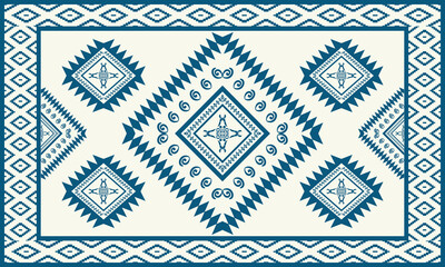 Ethinic Abstract rug pattern on 
Aztec print. Scandinavian seamless pattern. Ethnic ornament. tribal Scandinavian geometric vector ikat pattern.