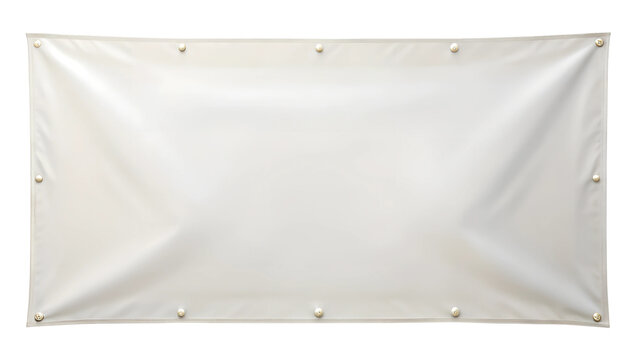 Large Square Blank Banner with Metal Grommets for Custom Display