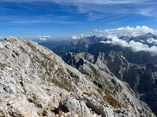 Walking and hiking trails around the Peak of Mangart and in the Julian Alps, Strmec na Predelu...