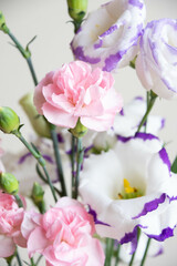 カーネーションとトルコ桔梗