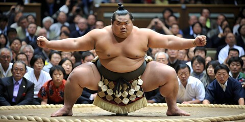 a japanese sumo fighter
