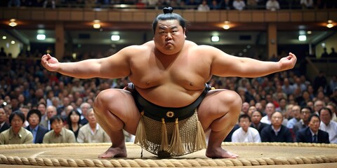 a japanese sumo fighter
