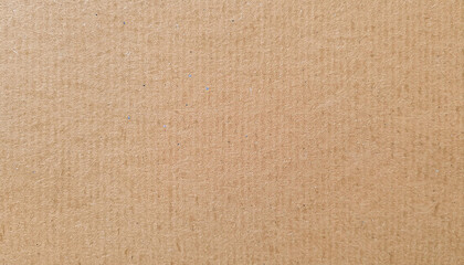 Fototapeta premium Cardboard banner texture. Brown paper background. Kraft paper texture sheet background, wrapping texture. Texture of recycle paper box for design art work. Flat lay mockup design.