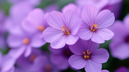 Fototapeta premium Saffron Crocus Flowers in Full Bloom – A Vibrant Garden Scene