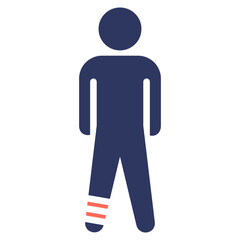Broken Leg Icon