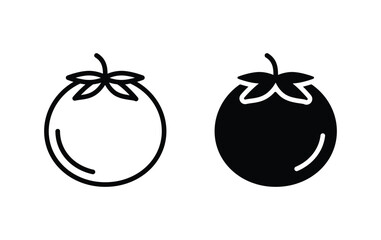Tomato icon, Tomato sign vector