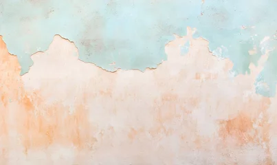Old wall with peeling paint grunge background or layer for text, Generative AI  © simba kim