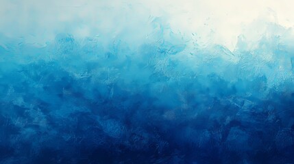 Obraz premium Abstract Blue Gradient Painting with Textured Strokes
