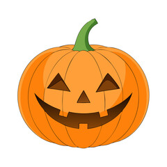 Jack-o'-lantern pumpkin illustration, Halloween theme