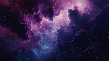 A Swirling Purple Nebula in the Cosmos