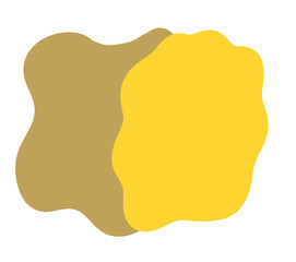 illustration of golden and white color