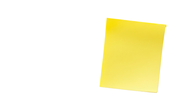 sticky notes on a white transparent background