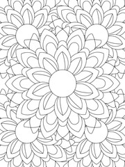 All these designs are hand-drawn and unique 
Flower Beautiful black and white illustration for adult coloring book,
This is a printable Beautiful Zentangle Coloring page for KDP Interior, POD products
