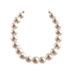 Fototapeta premium Elegant pearl necklace showcasing timeless beauty, perfect for enhancing any outfit.