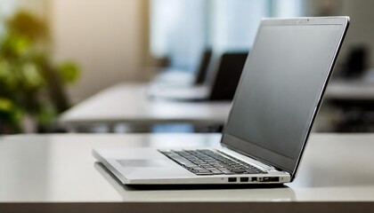 Isolated notebook with depth of field on a clean office background