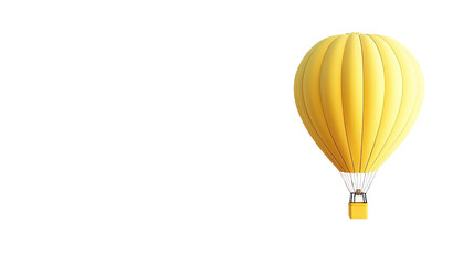Fototapeta premium Hot air balloon on a white transparent background