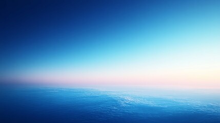 Obraz premium Aerial View of a Sea of Clouds with a Pink and Blue Sky