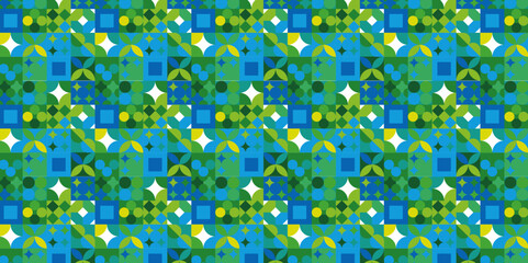 abstract colorful creative decoration fabric geometric graphic pattern .