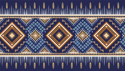 Photo sur Plexiglas Seamless Geometric Ethnic Mosaic Pattern with Traditional Ornamental Decorative Motifs
