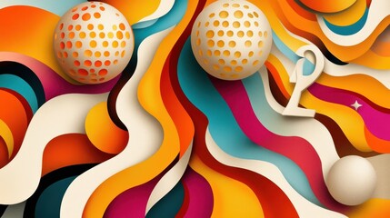 Vibrant Abstract Digital Composition with Fluid Shapes and Surreal Color Patterns