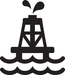 Oil icon symbol vector image Illustration
