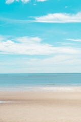Ocean wave beach on summer with blue sky