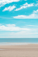 Ocean wave beach on summer with blue sky