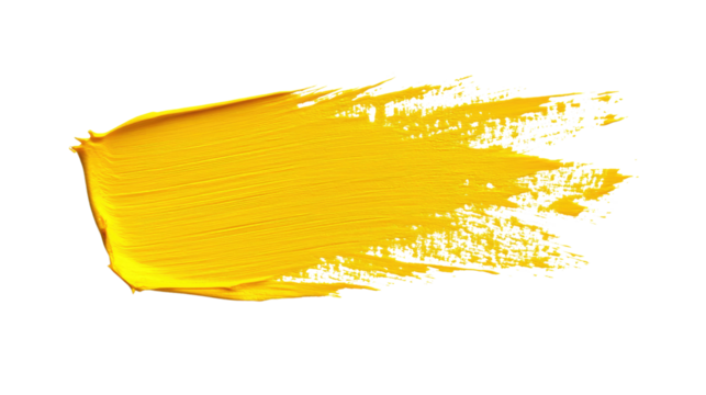 paint brush stroke on a white transparent background