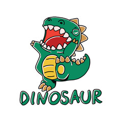 cute dinosaur roar. art for shirt