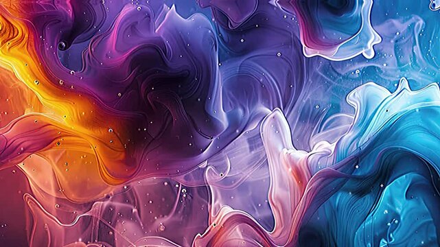 Colorful abstract liquid background