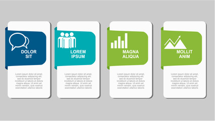 Infographic design template with place for your data Vector