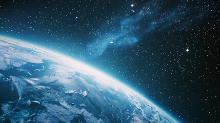 Obraz premium Planet Earth Seen From Space.