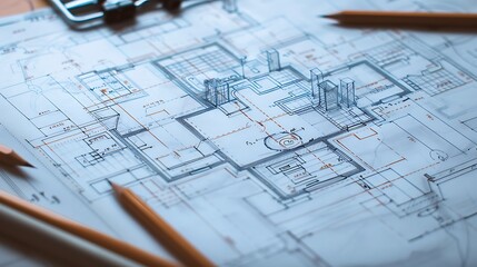 sketch of a hospital architectural.