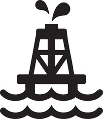 Oil icon symbol vector image Illustration
