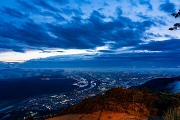 獅子吼高原から眺める手取川扇状地