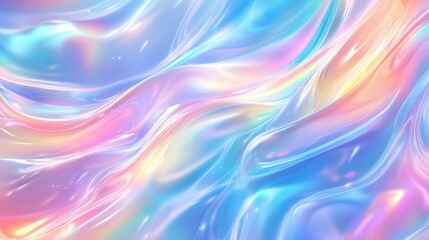 Holographic light colors background for spring-themed print or poster design