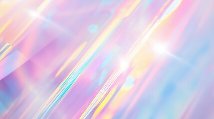 Iridescent holographic pastel rainbow background for spring prints and posters