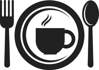 Food Plate icon simple flat style vector illustration