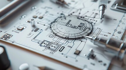 Schematic sketch of a headphone chip.