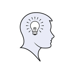  Idea Icon. Intelligence, Intellectual. Creative Symbol - Vector. 