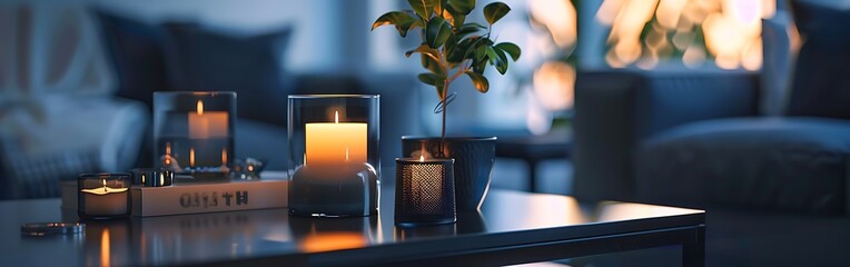 Scandinavian Living Room Background.