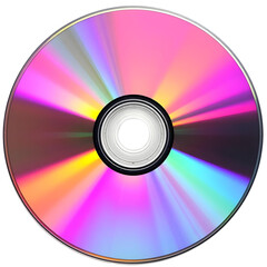Compact disc isolated on transparent background. 3D rendering.
