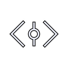 Commit Icon. Git Symbol for Design, Presentation, Website or Apps Elements. 